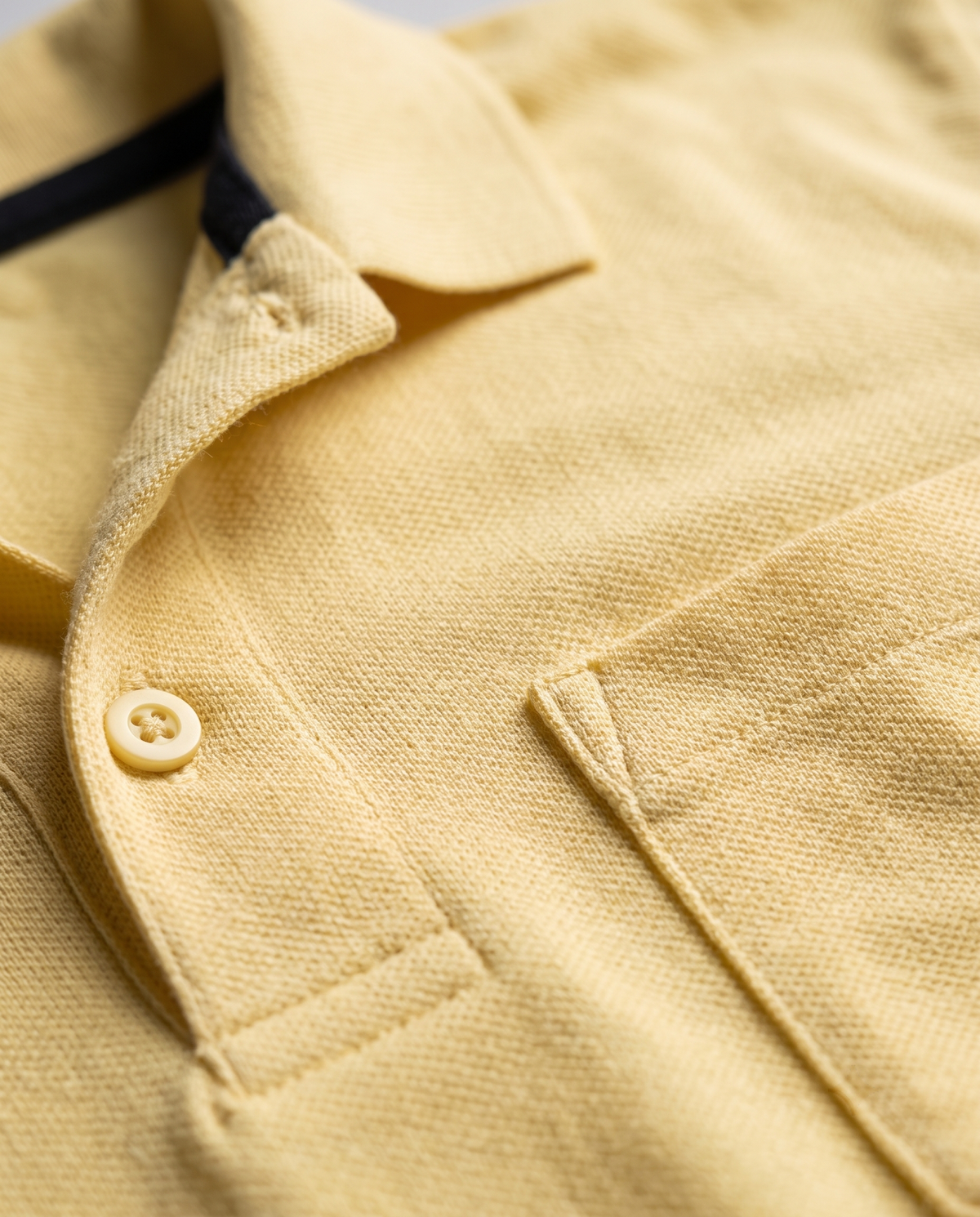 PL016 Pale Yellow 100% Cotton Polo T-Shirt