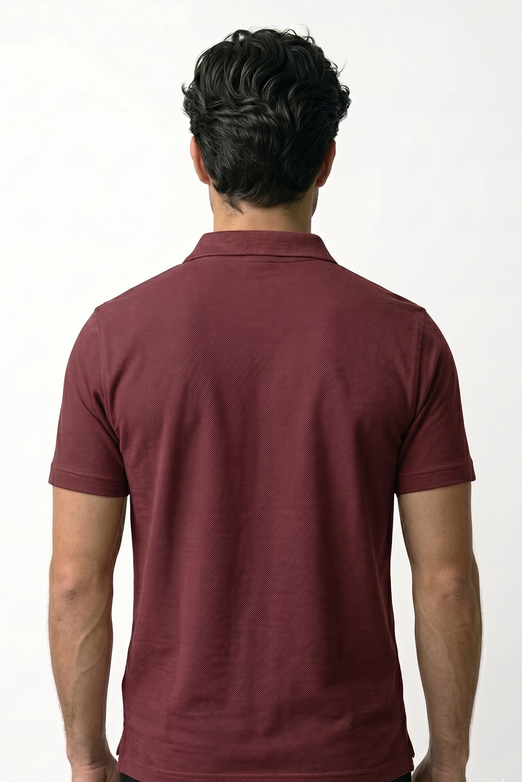 PR3 SS 008 C || Maroon || 100% Cotton Polo T-Shirt