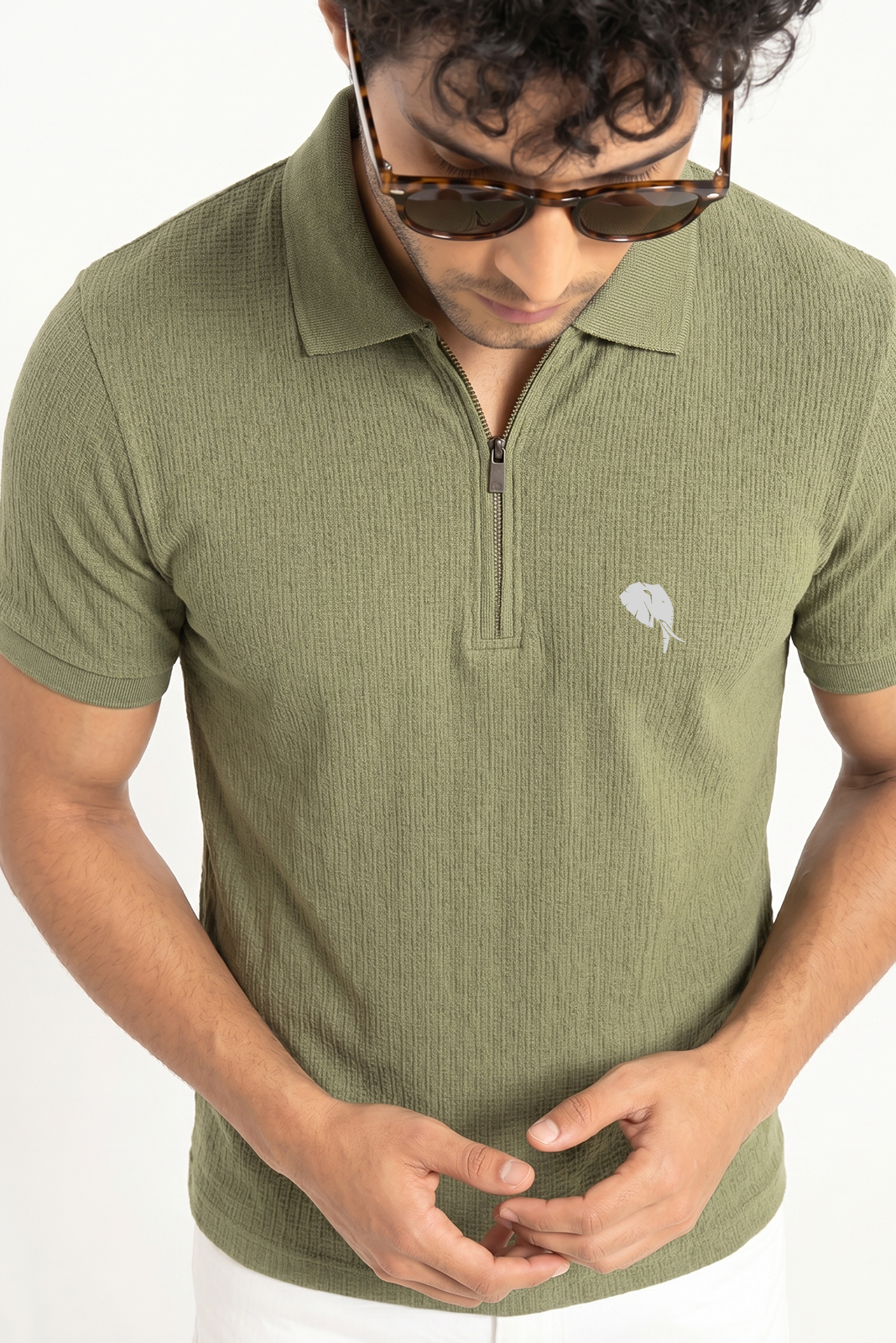 PR49 || Olive || 100% Cotton Polo T-Shirt