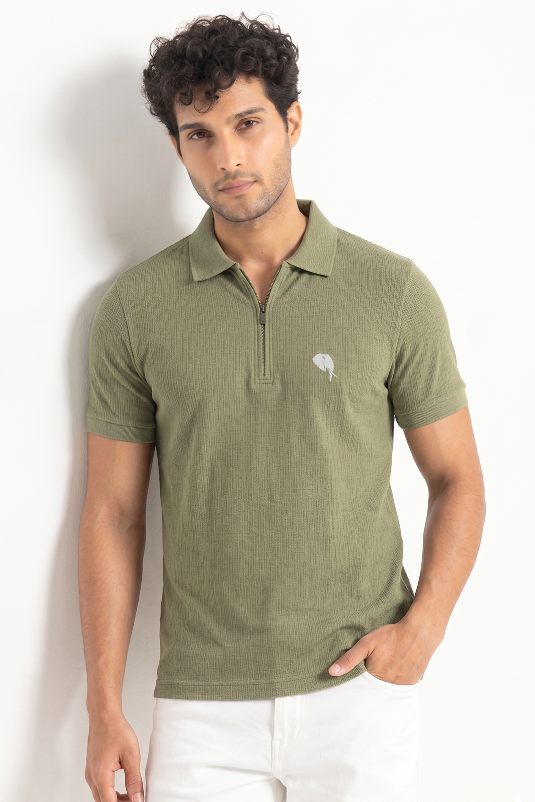 PR49 || Olive || 100% Cotton Polo T-Shirt