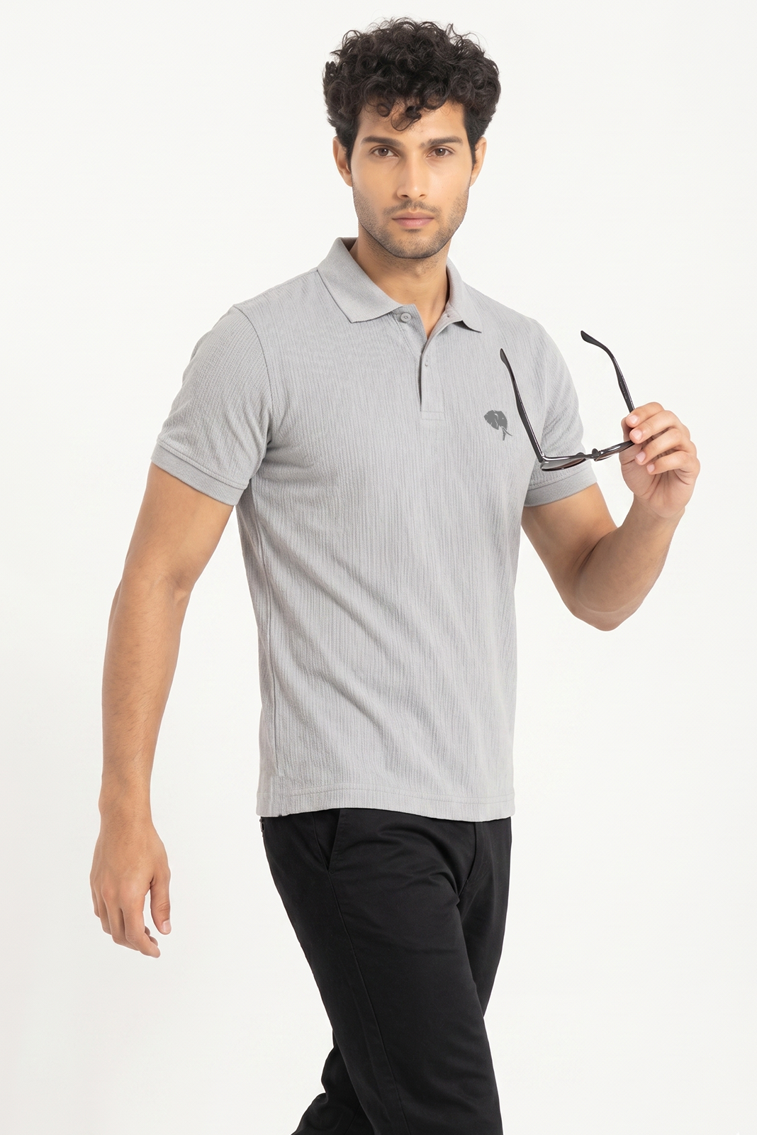 PR49 || Grey || 100% Cotton Polo T-Shirt