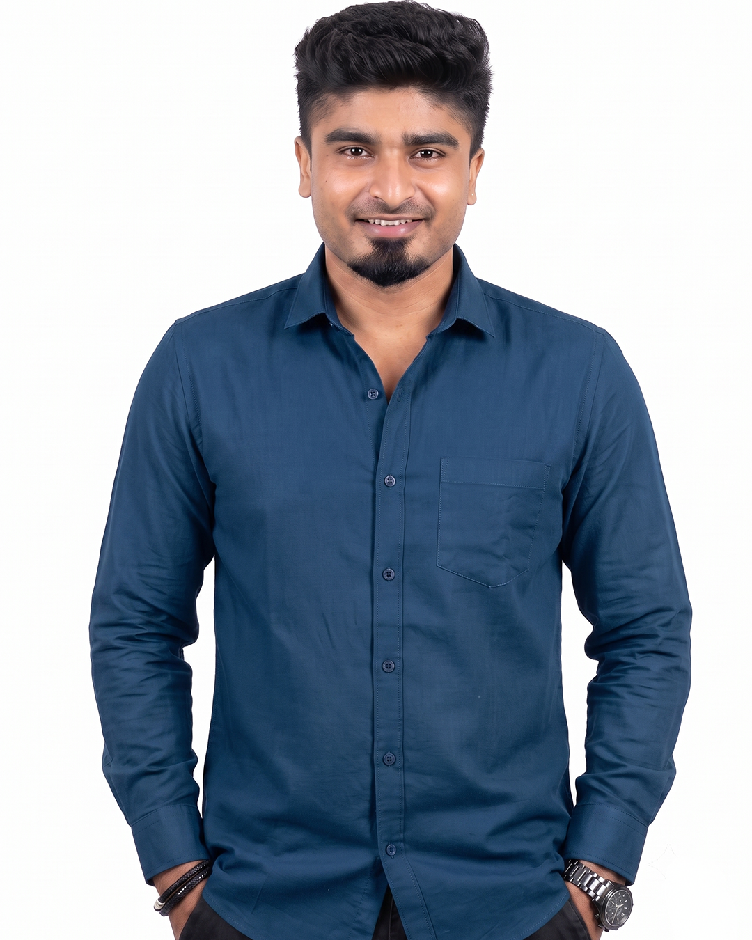 Deep Blue Full Sleeve Shirt