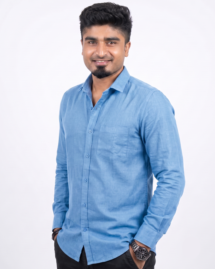 Sky Blue Full Sleeve Shirt