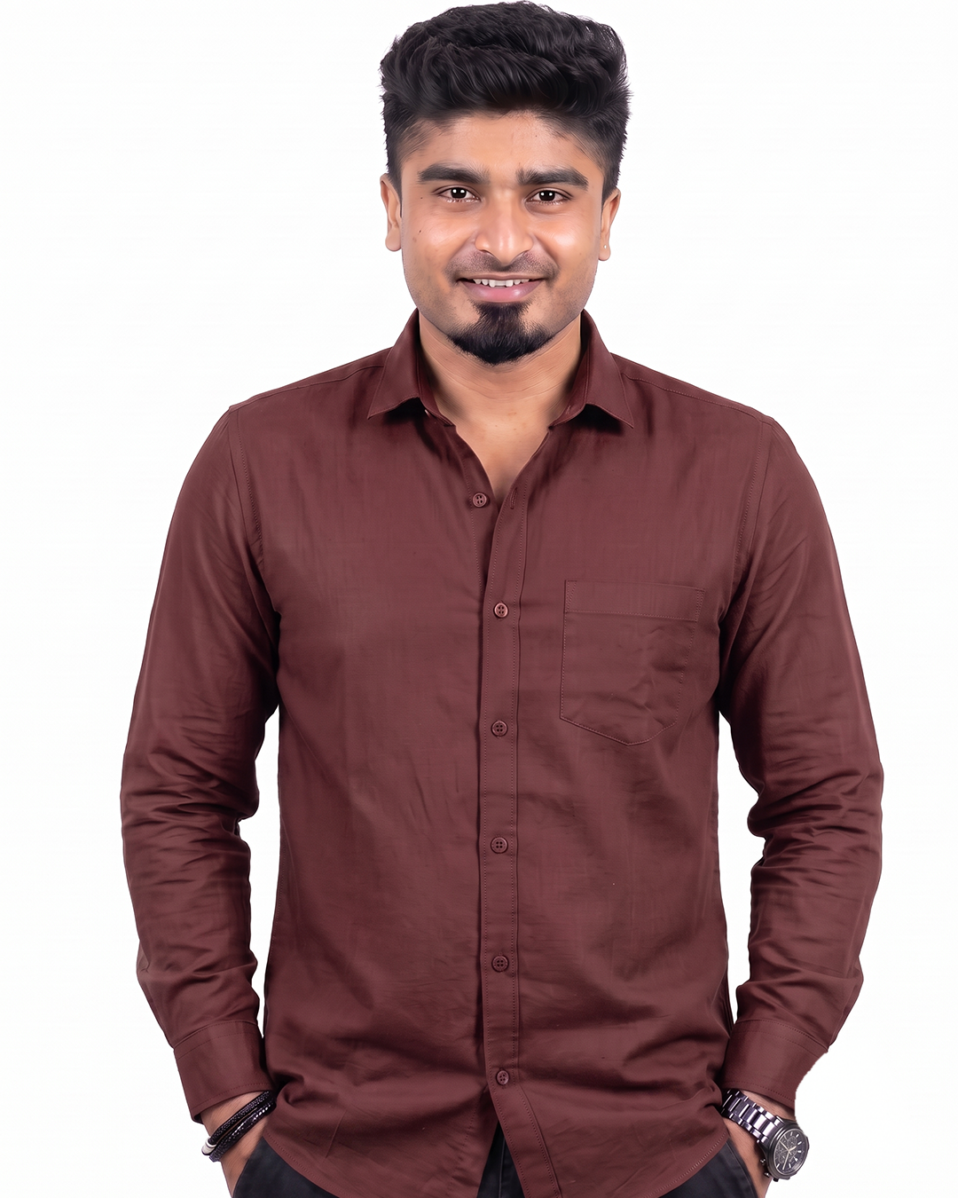 Maroon Full Sleeve Shirt