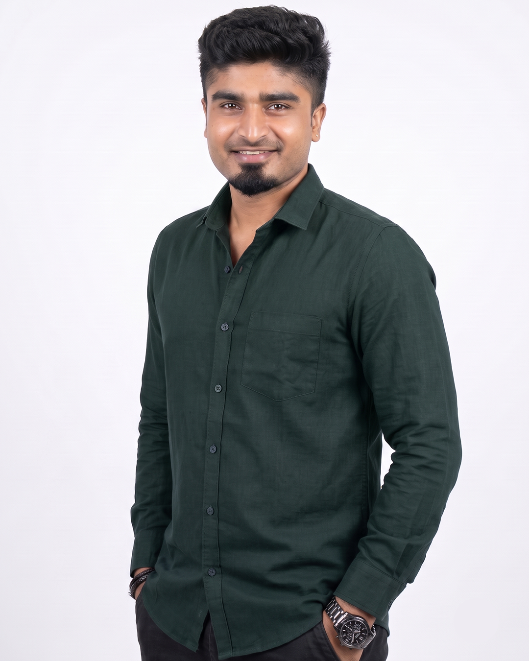 Dark Green Full Sleeve Shirt