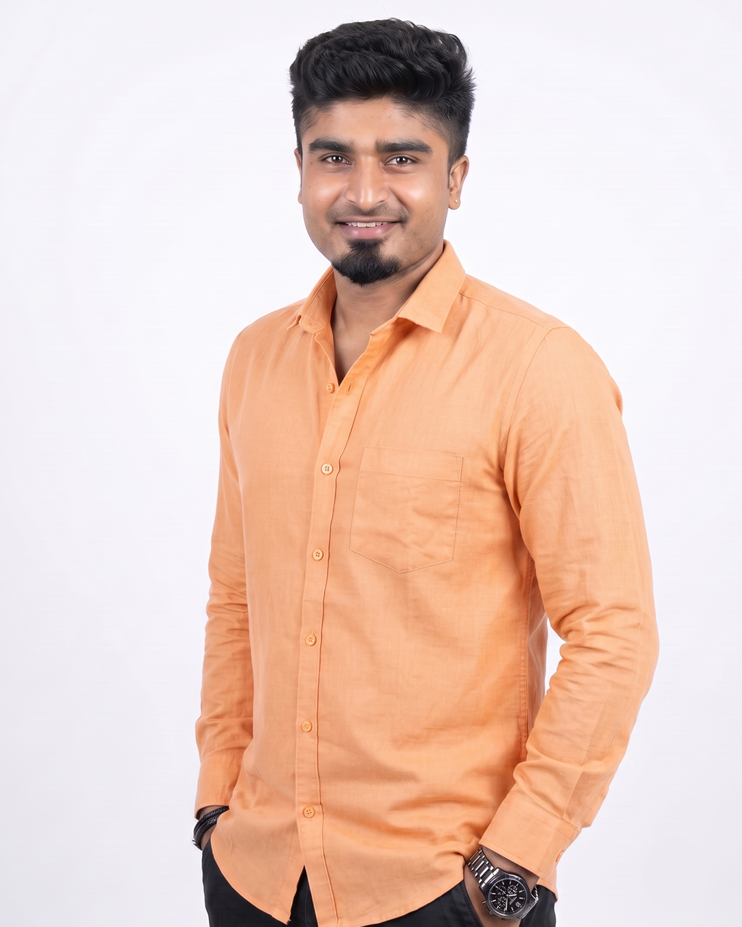 Peach Full Sleeve Shirts