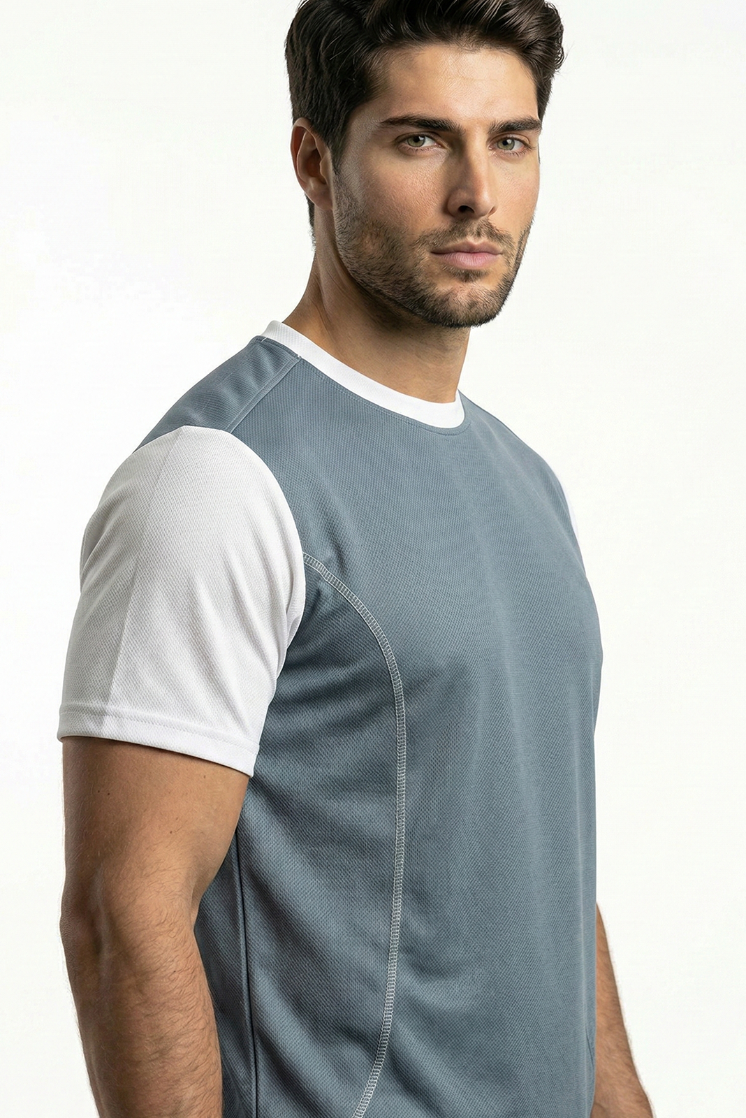 RHSOO3 || Blue || Round Neck Half Sleeve