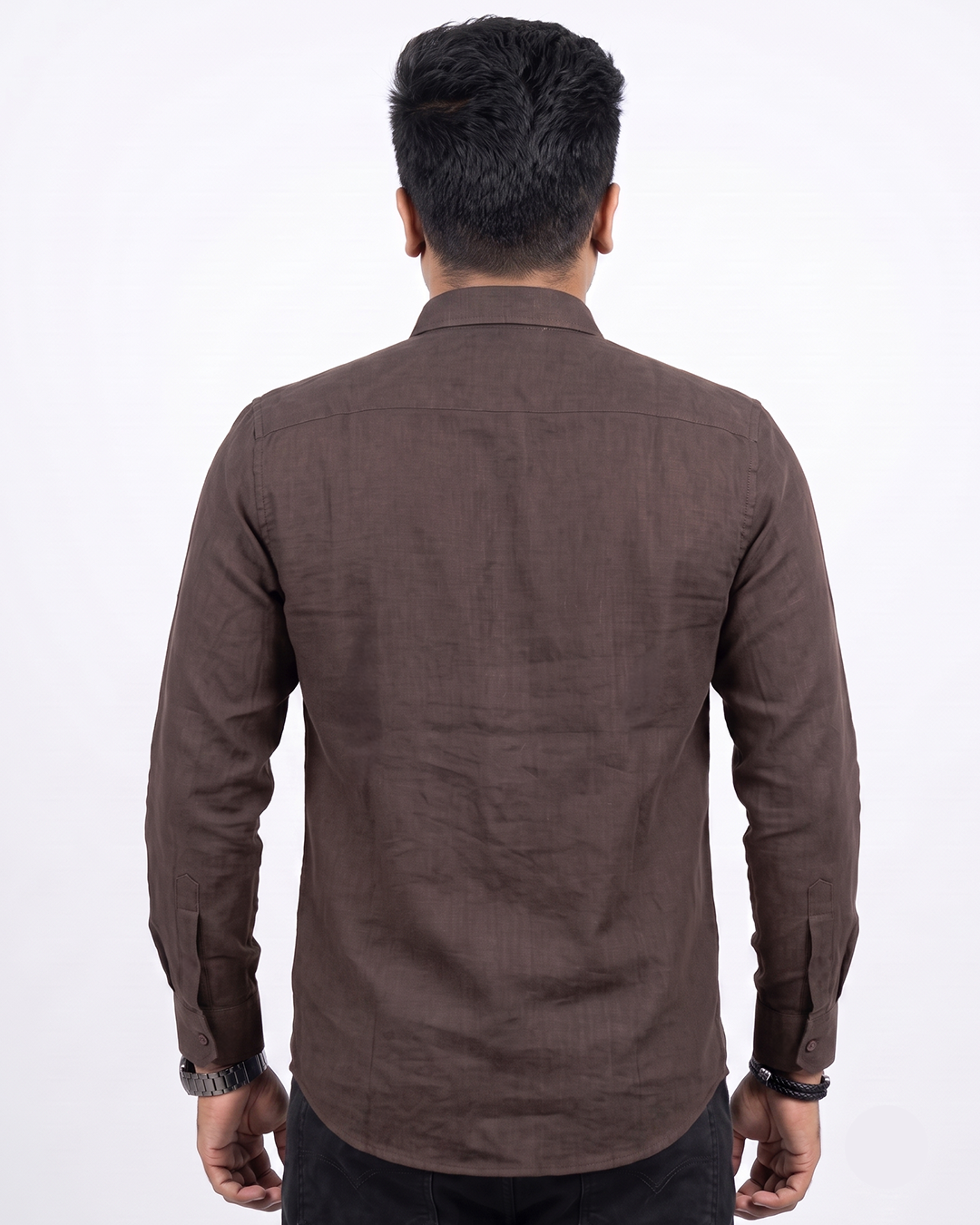 Dark Brown Full-Sleeve Shirt