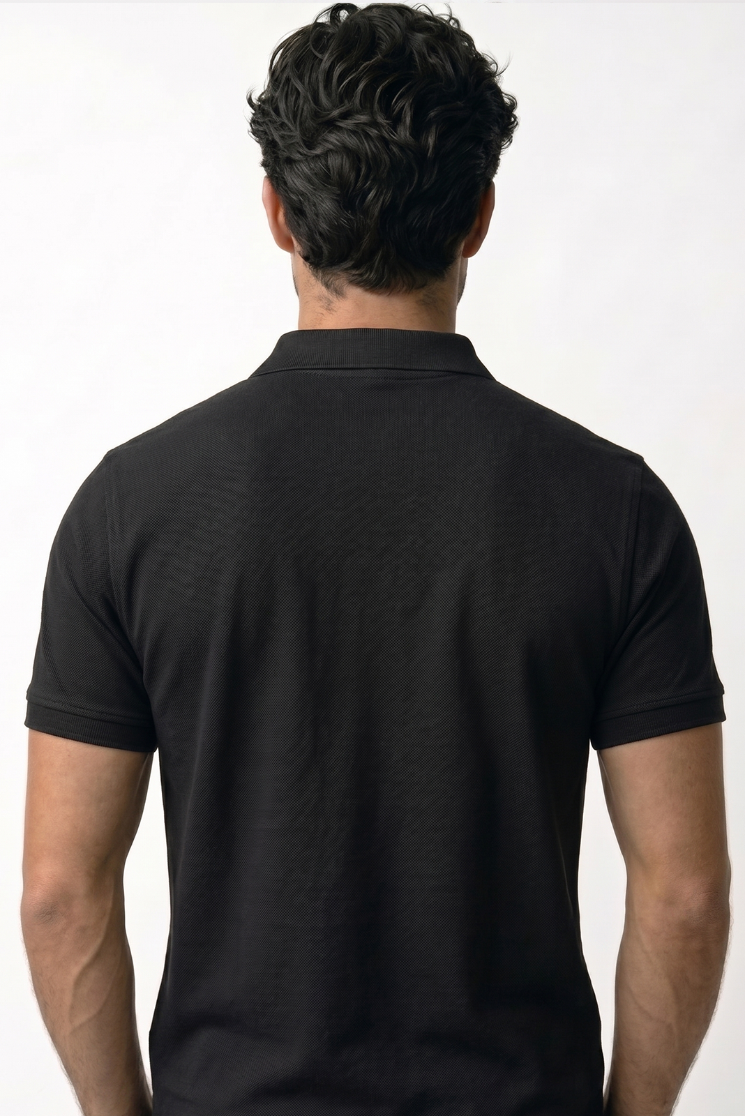PR3 SS 008 C || Black || 100% Cotton Polo T-Shirt