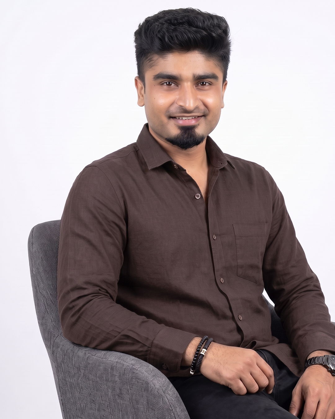 Dark Brown Full-Sleeve Shirt