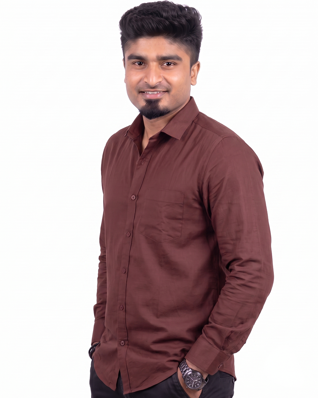 Maroon Full Sleeve Shirt