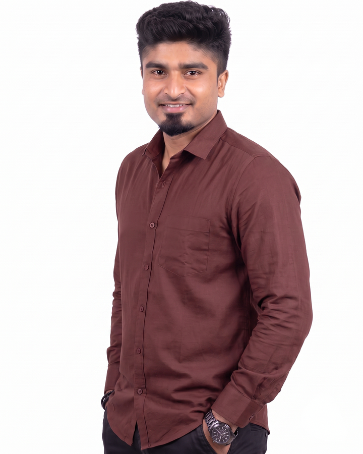 Maroon Full Sleeve Shirt