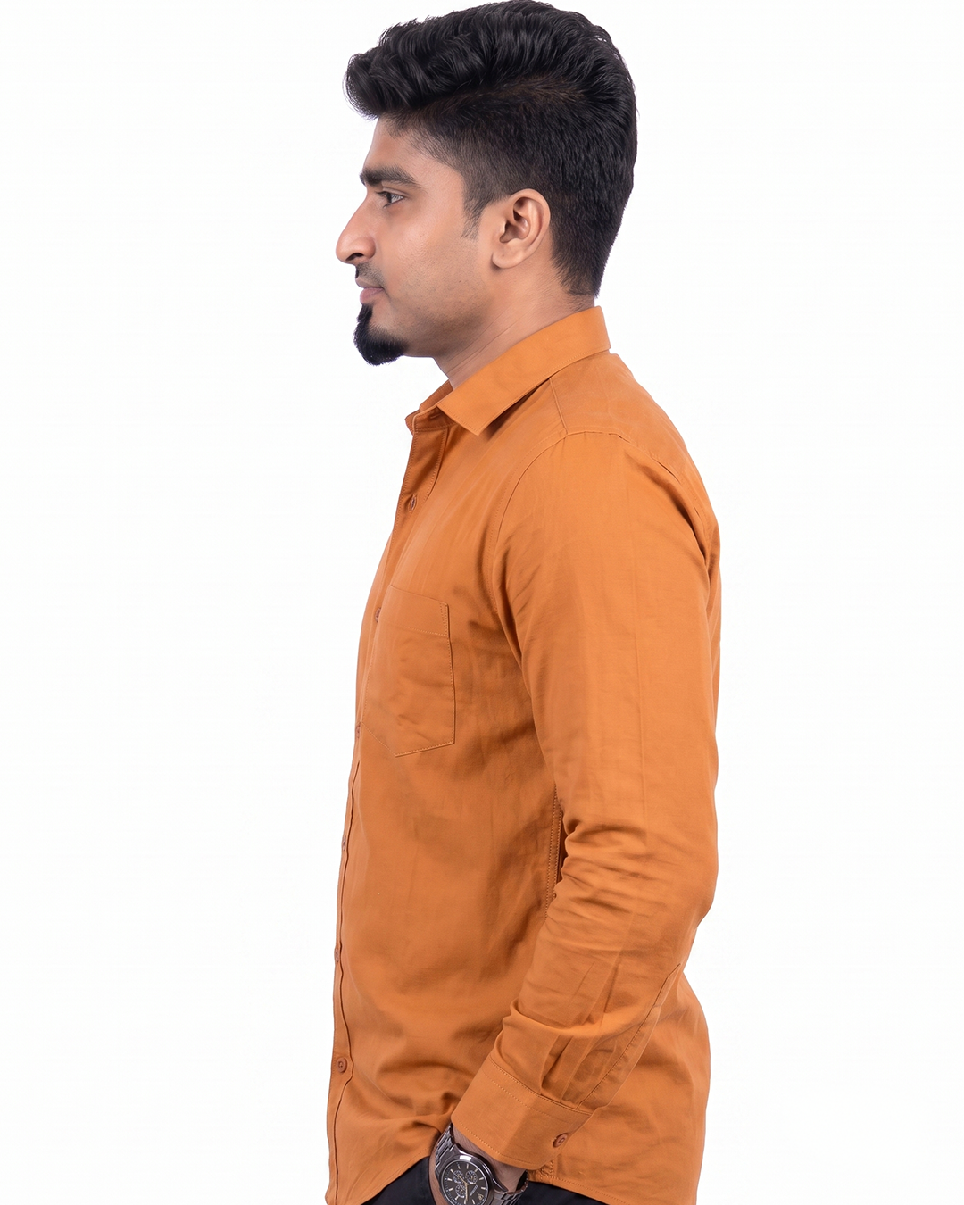 Amber Orange Full Sleeve Shirt