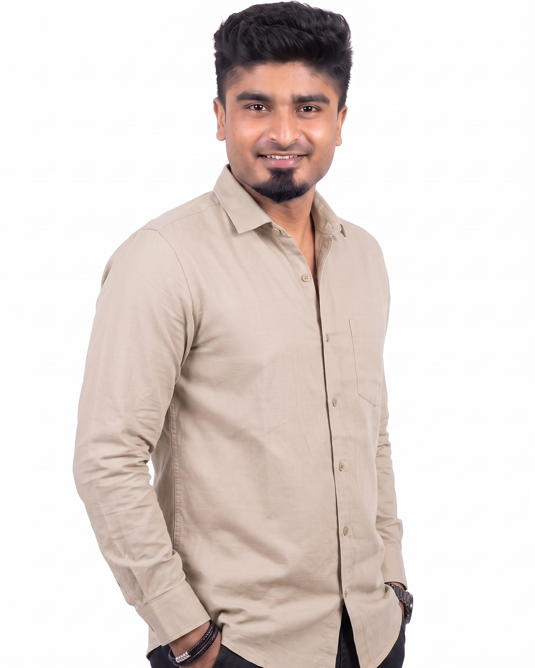 Warm Beige Full Sleeve Shirt