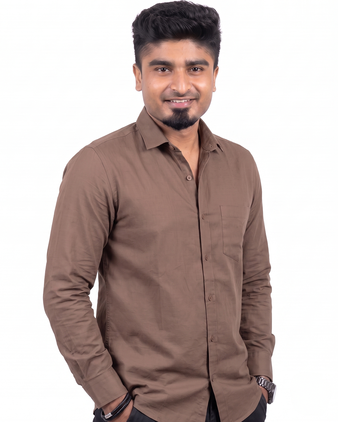 Mocha Brown Full Sleeve Shirt
