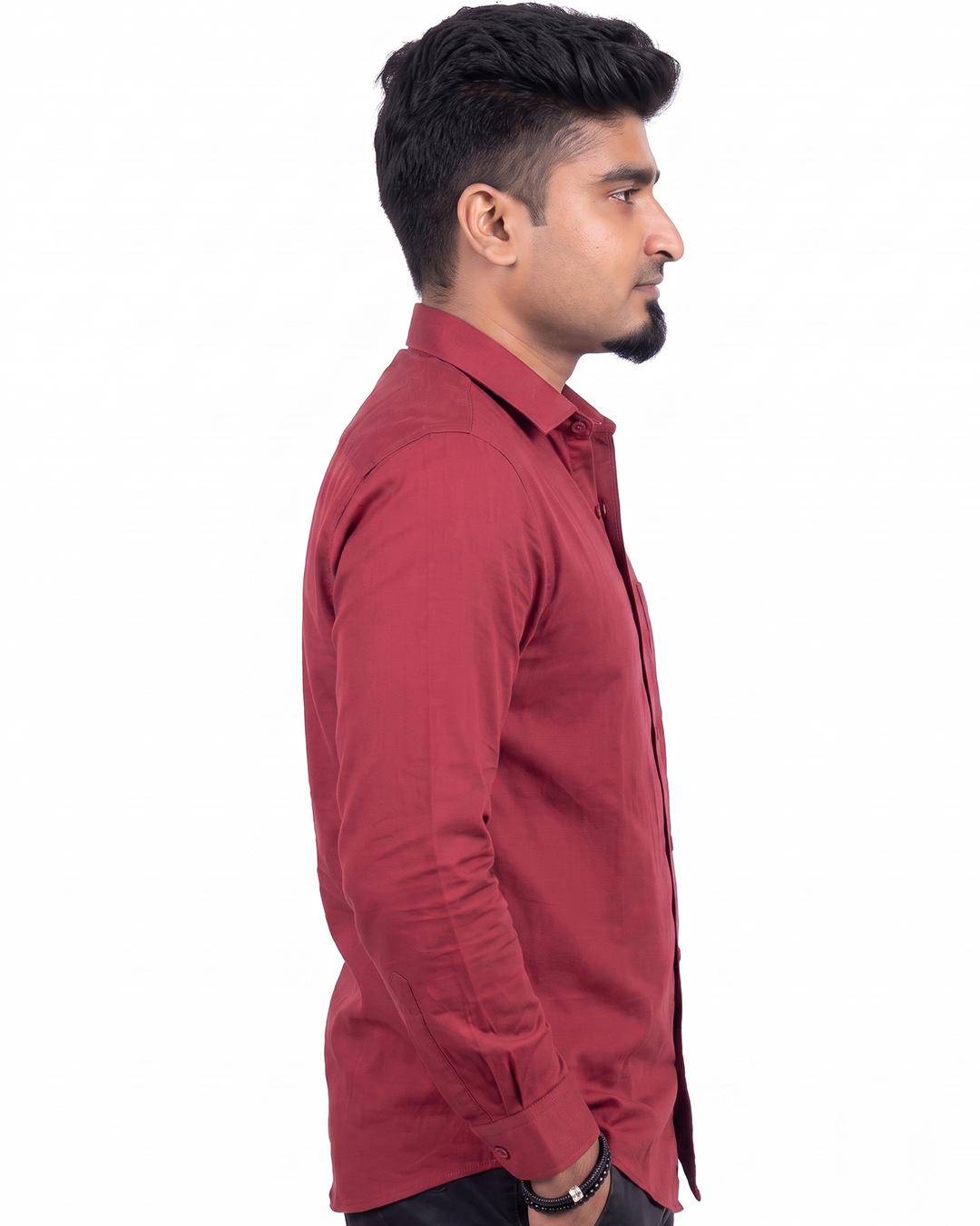 Light Maroon Full Sleeve Shirt