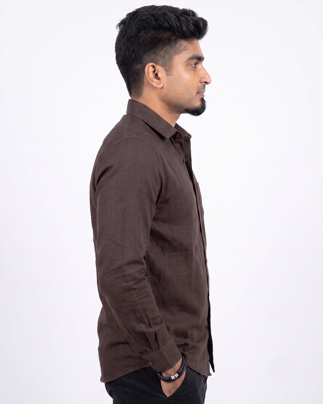 Dark Brown Full-Sleeve Shirt