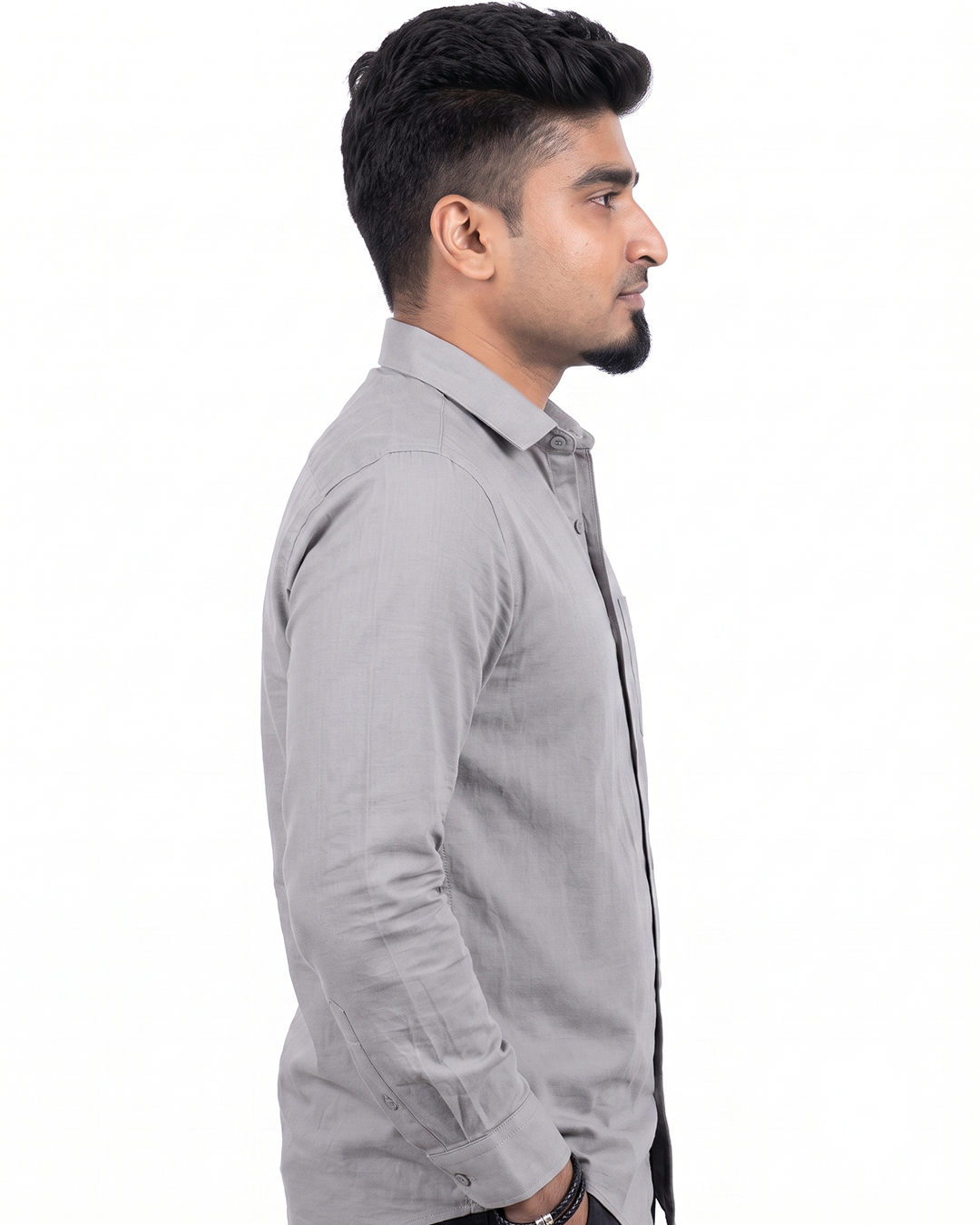 Light Grey Full Sleeve Shirt