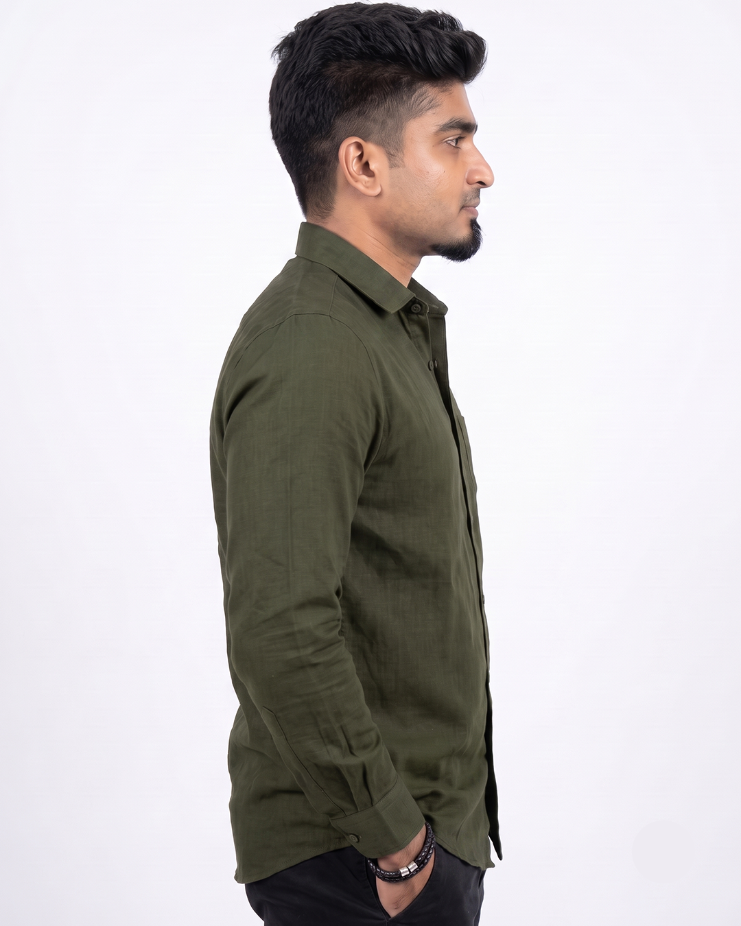 Deep Olive Full Sleeve Shirt