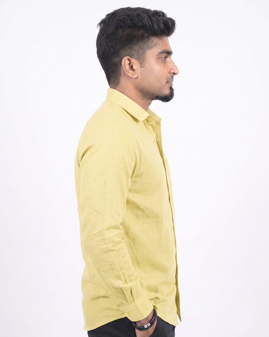 Pale Yellow Full Sleeve Shirt