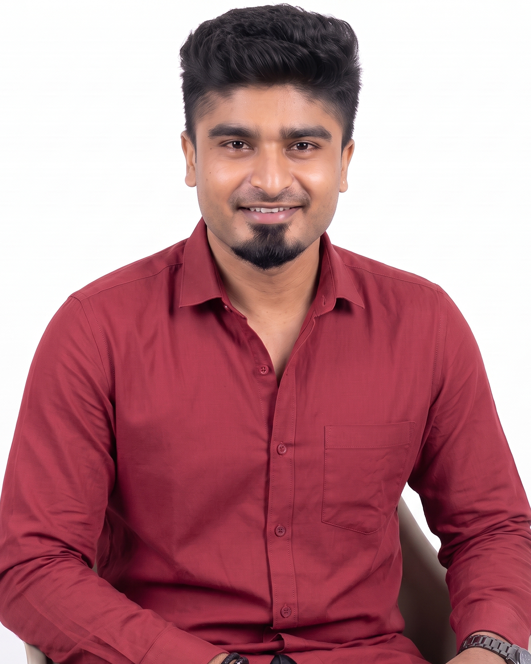 Light Maroon Full Sleeve Shirt