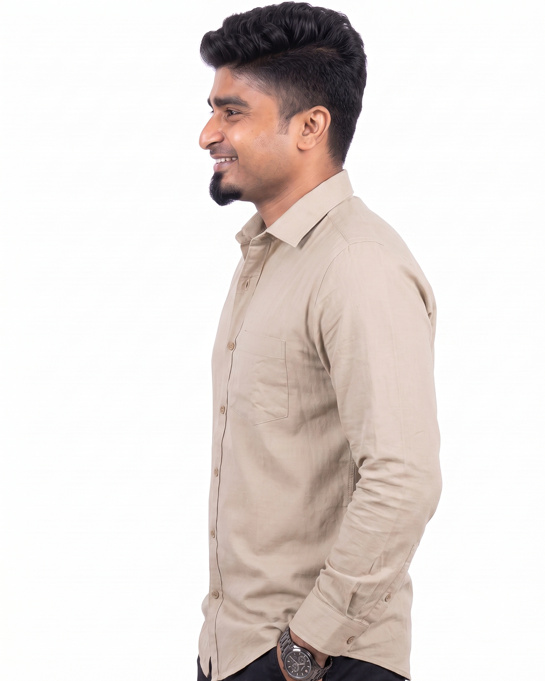 Warm Beige Full Sleeve Shirt