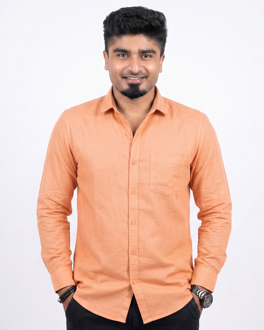 Peach Full Sleeve Shirts