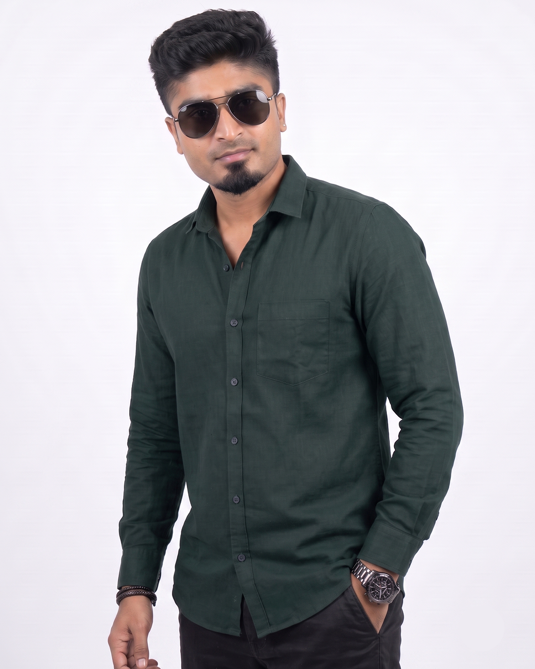 Dark Green Full Sleeve Shirt