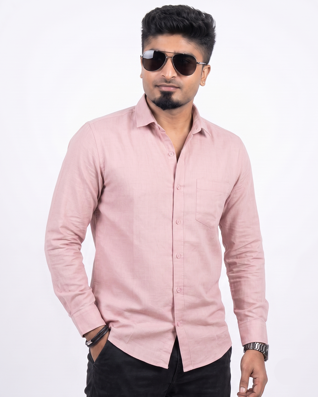Pastel Pink Full Sleeve Shirt