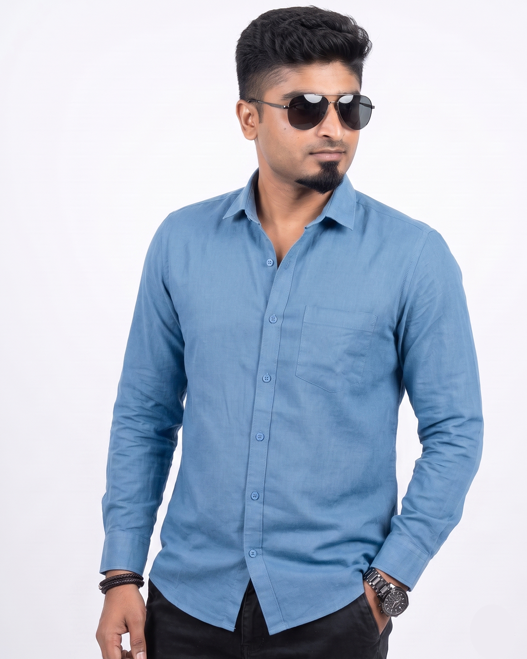 Sky Blue Full Sleeve Shirt