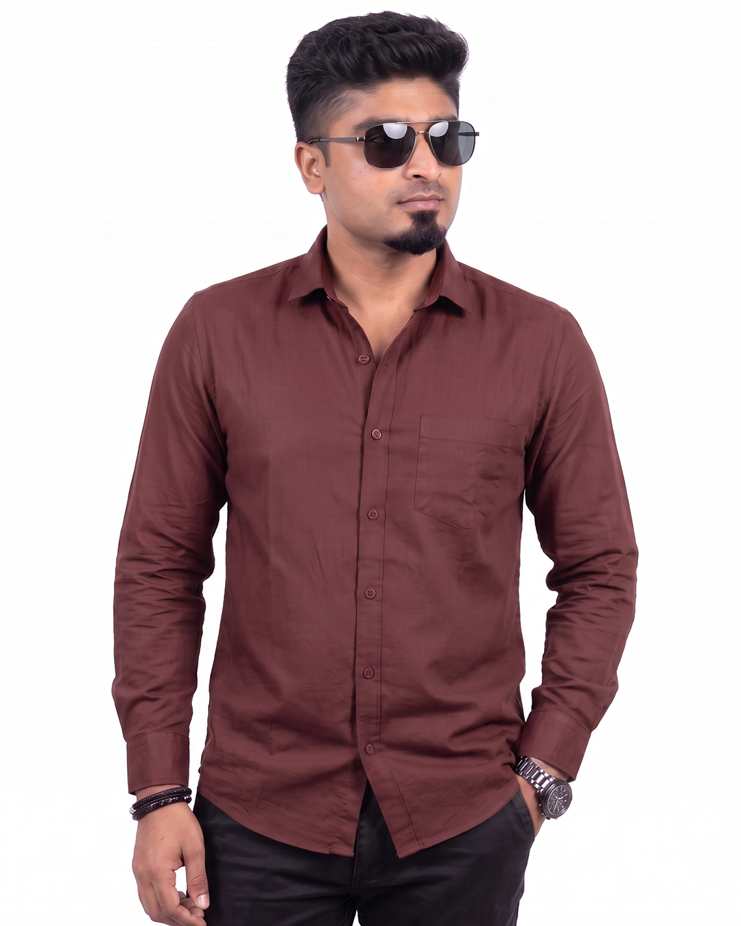 Maroon Full Sleeve Shirt