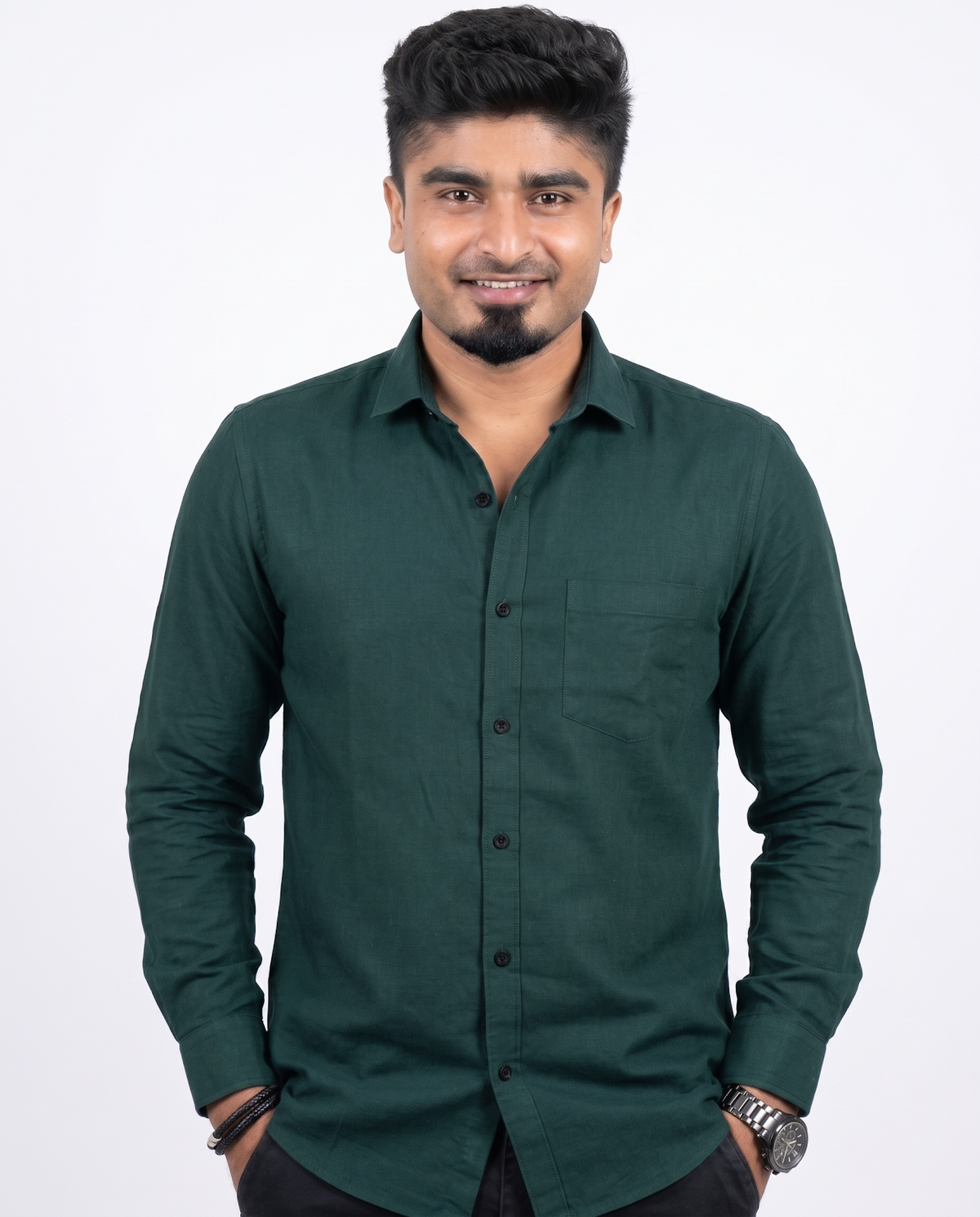 Green Full Sleeve Shirt