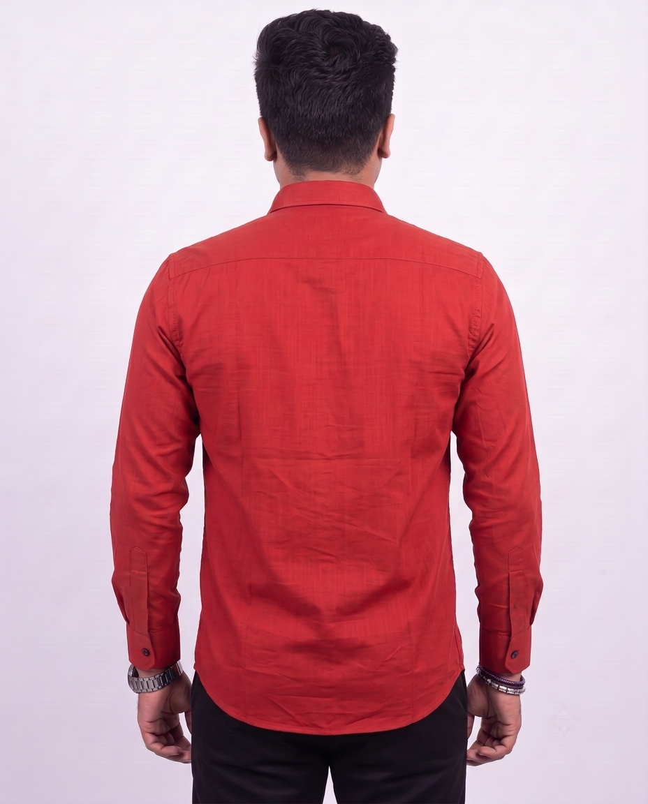 Crimson Red Full Sleeve Shirt