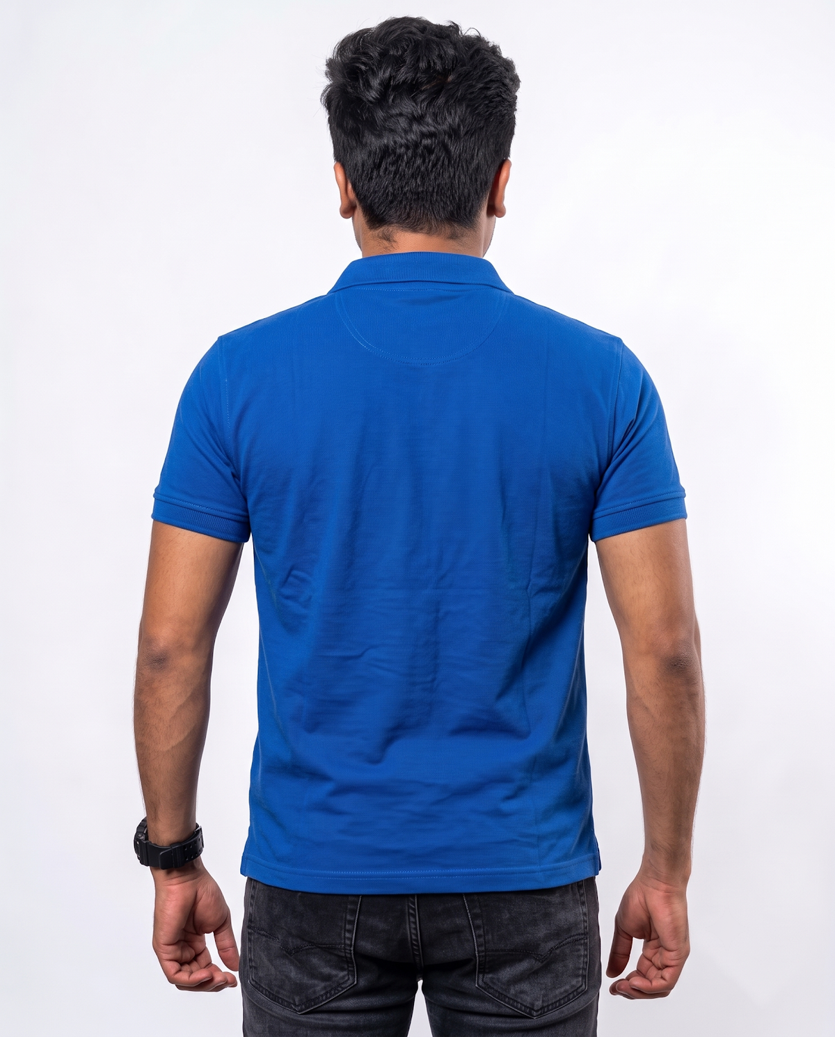 PL001 Royal Blue 100% Cotton Polo T-Shirt