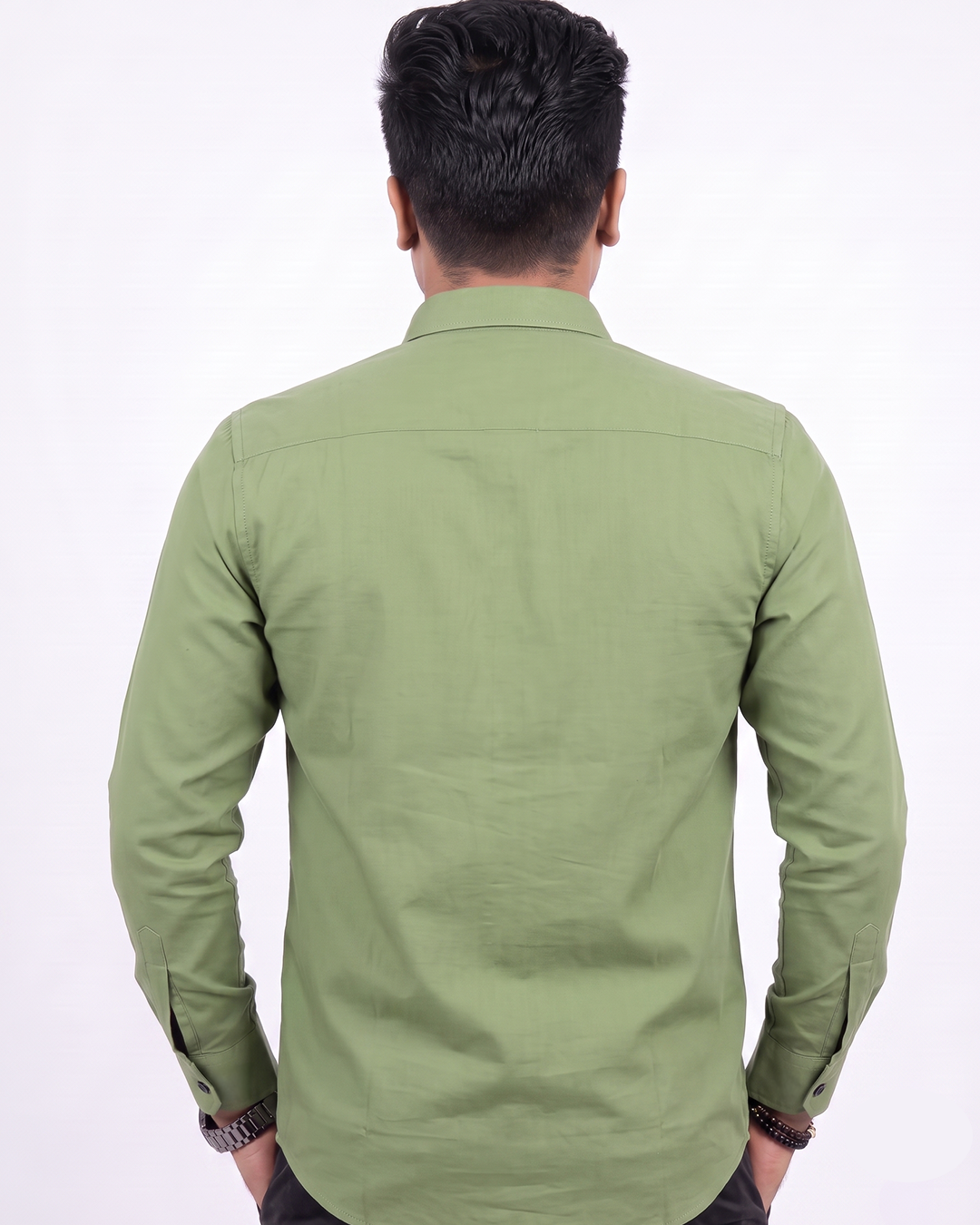 Olive Green Full Sleeve Shirt
