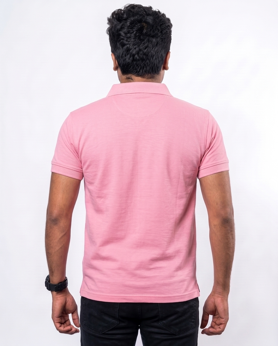 PL015 Deep Rose 100% Cotton Polo T-Shirt