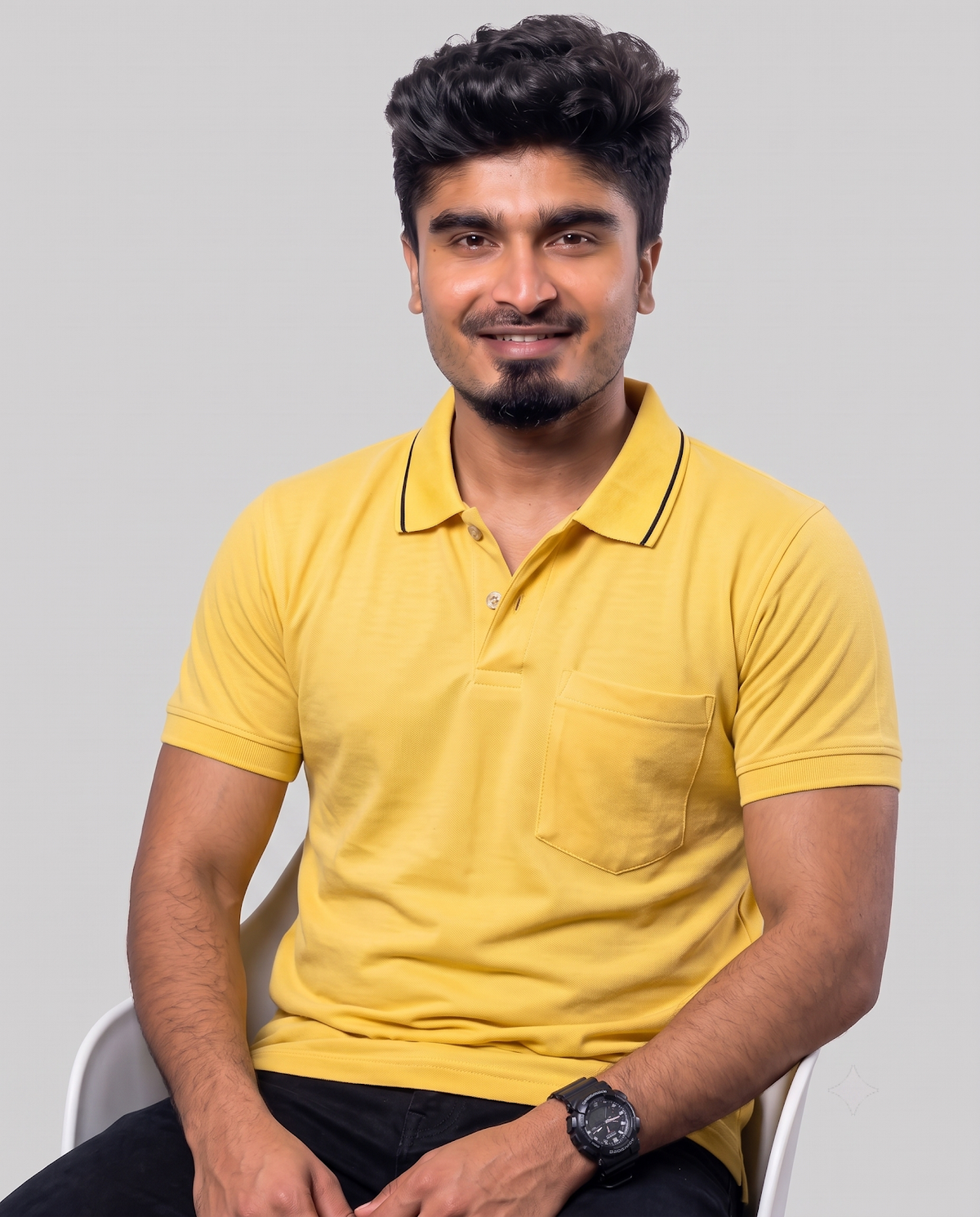 PL017 Dark Yellow 100% Cotton Polo T-Shirt