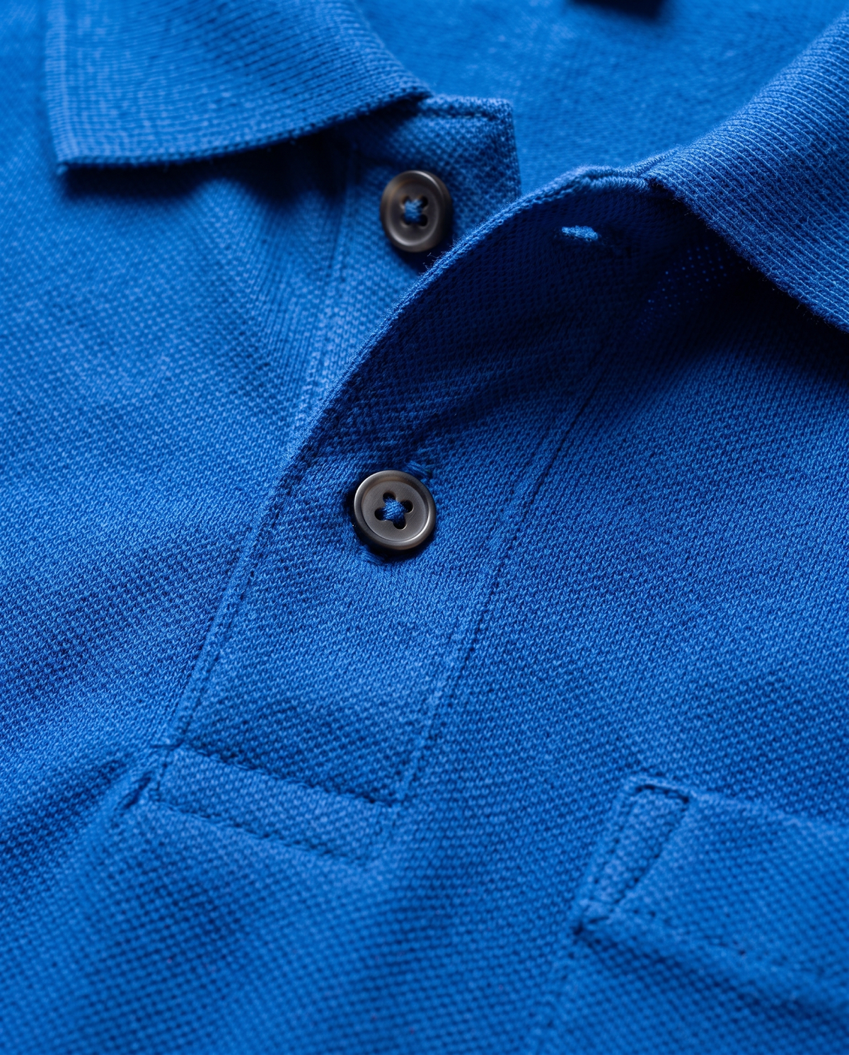 PL001 Royal Blue 100% Cotton Polo T-Shirt