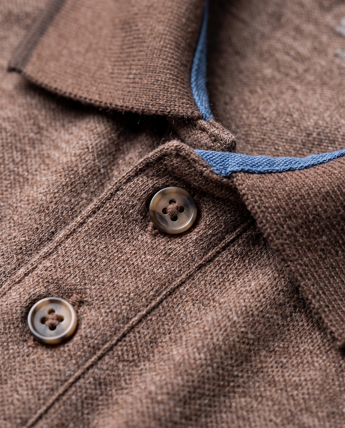 PL022 Brown 100% Cotton Polo T-Shirt
