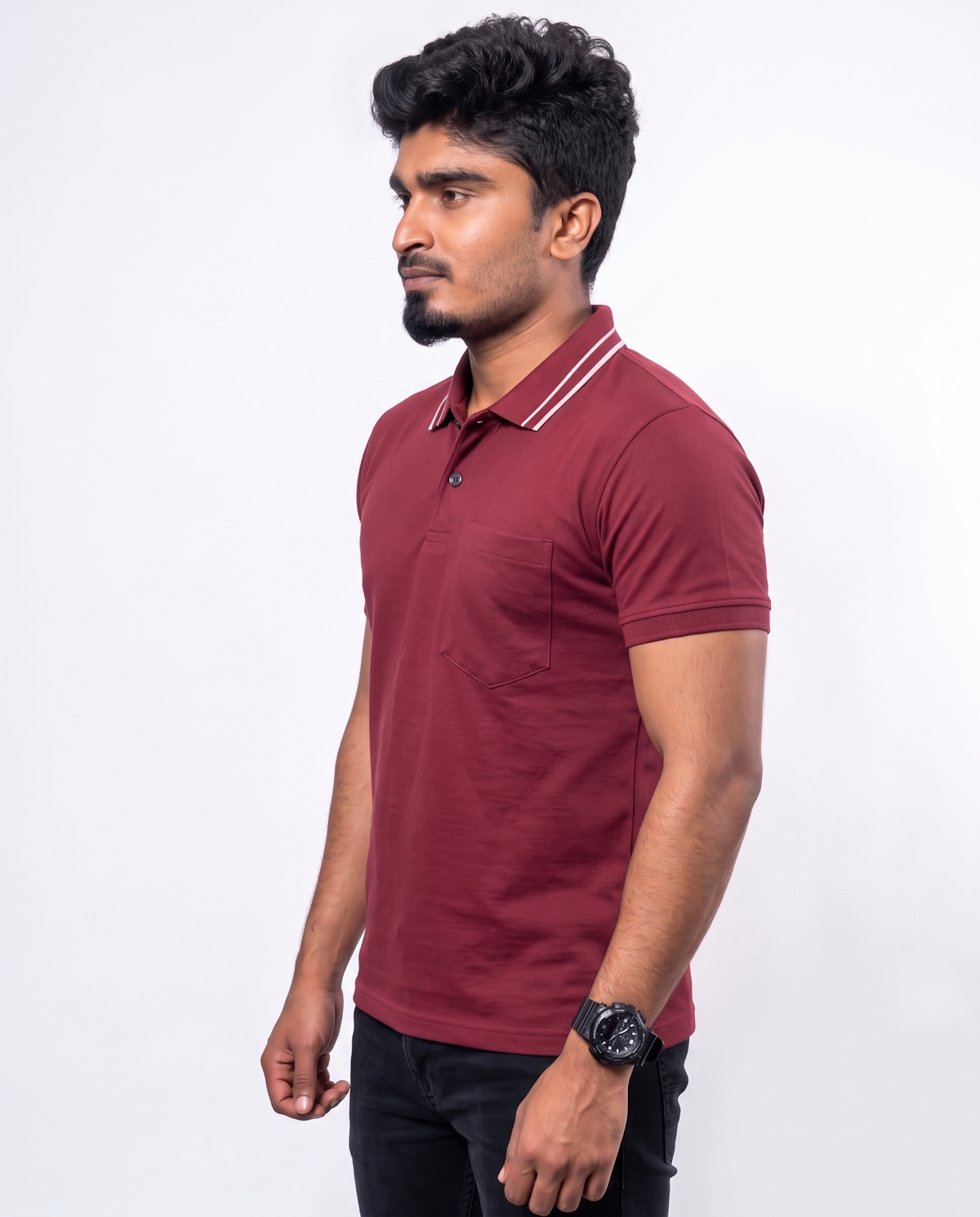PL021 Cherry Red 100% Cotton Polo T-Shirt
