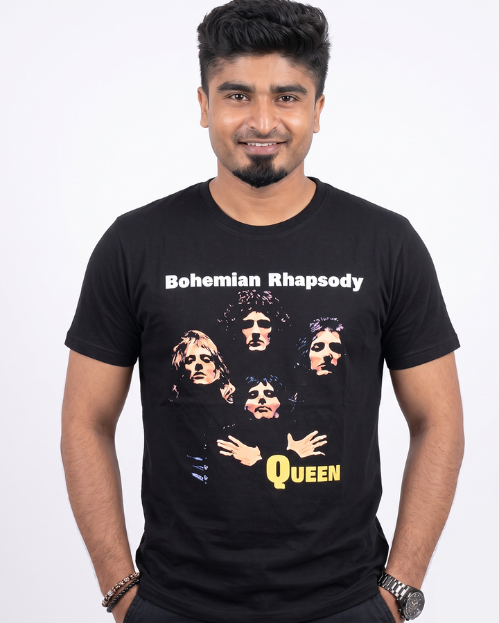 RHS42 Bohemian Rhapsody Round Neck Half Sleeve