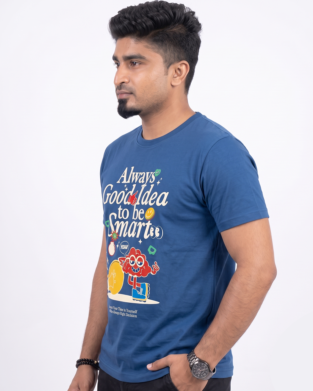RHS65 Always-Good Idea Round Neck Half Sleeve