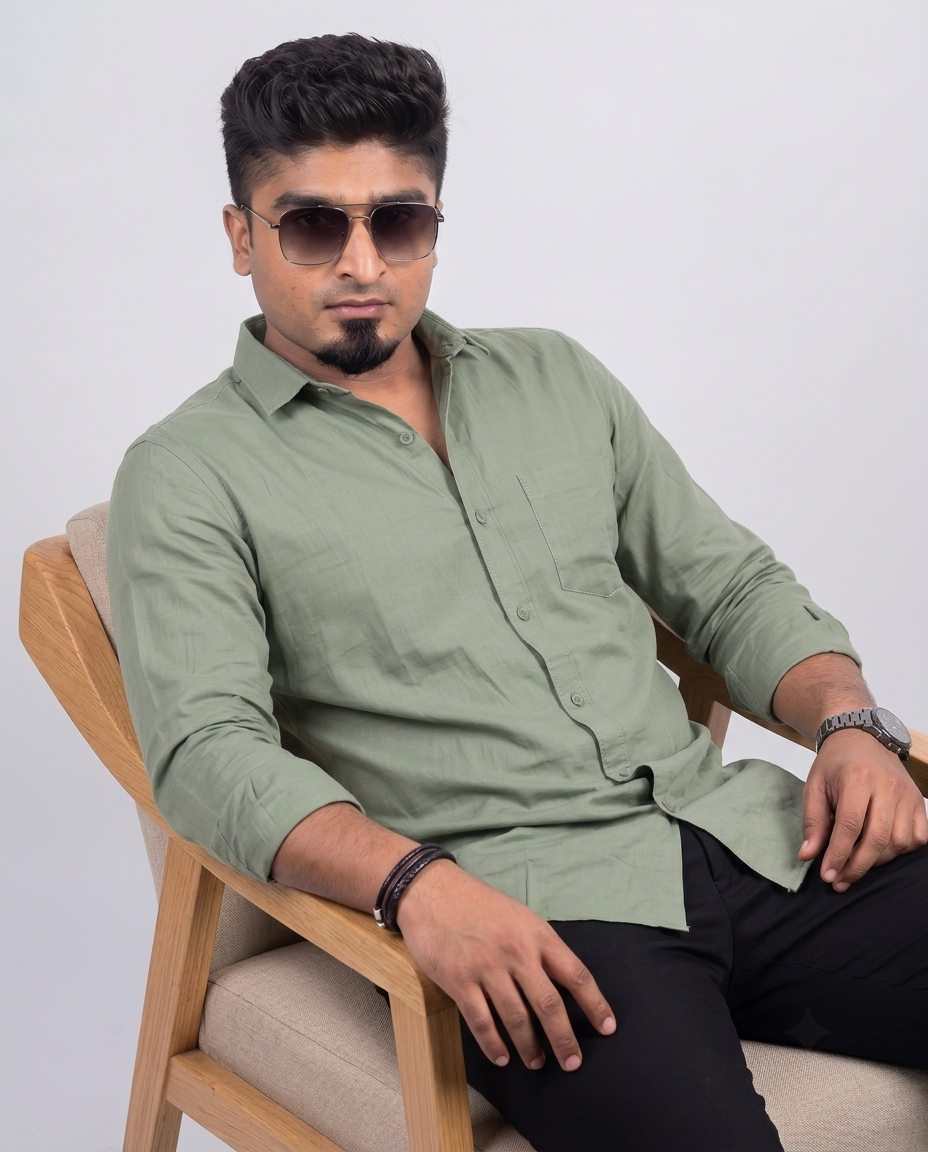 Sage Green Full Sleeve Shirt