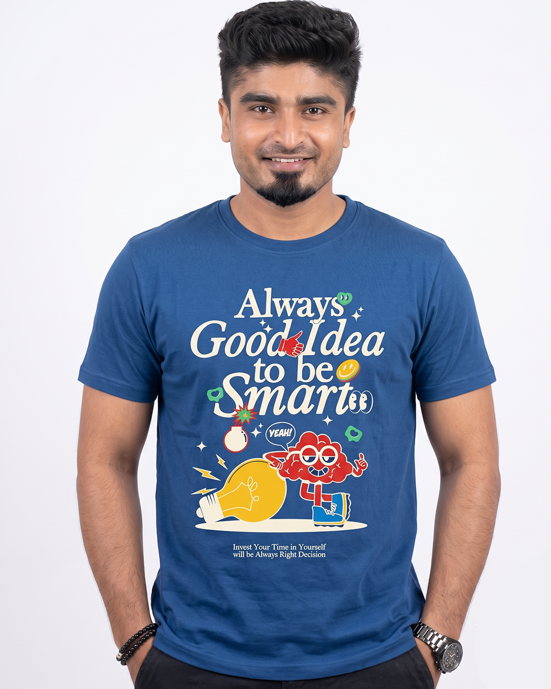 RHS65 Always-Good Idea Round Neck Half Sleeve