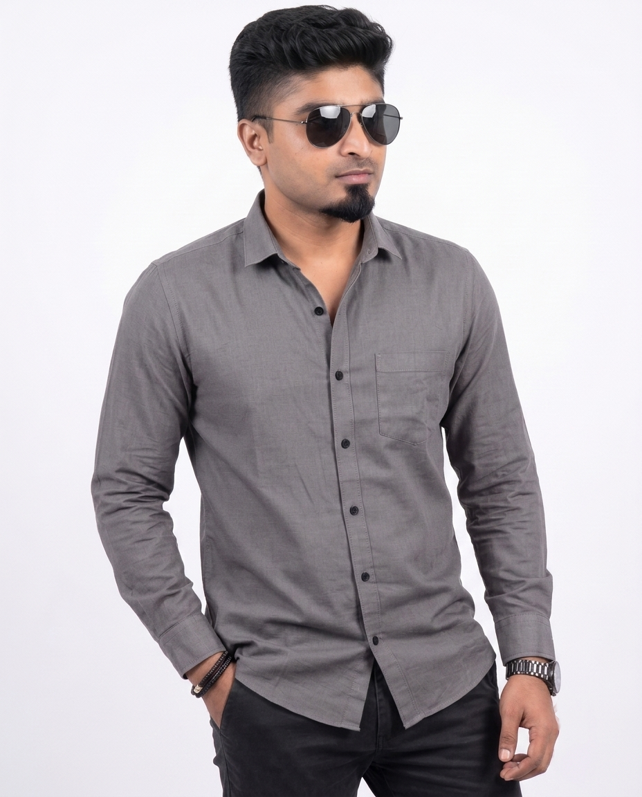 Grey Full Sleeve Shirt