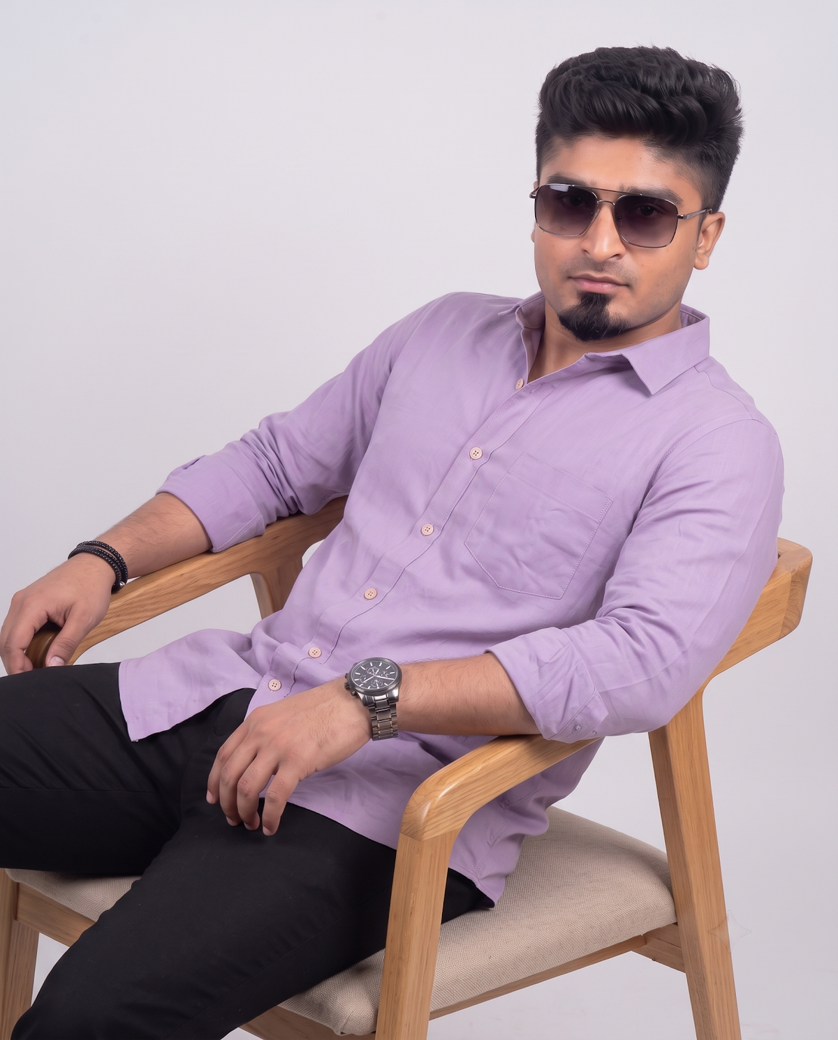 Lavender Full Sleeve Shirt