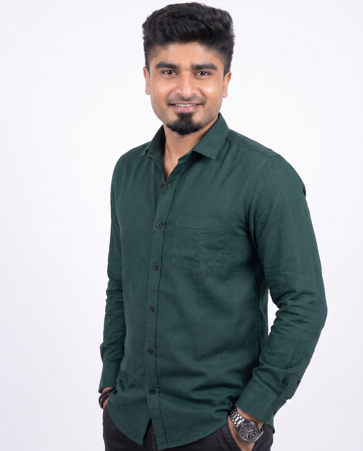 Green Full Sleeve Shirt