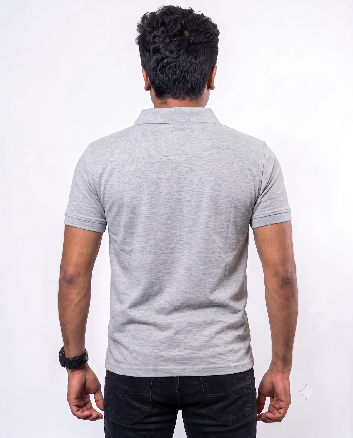 PL005 Charcoal Grey 100% Cotton Polo T-Shirt
