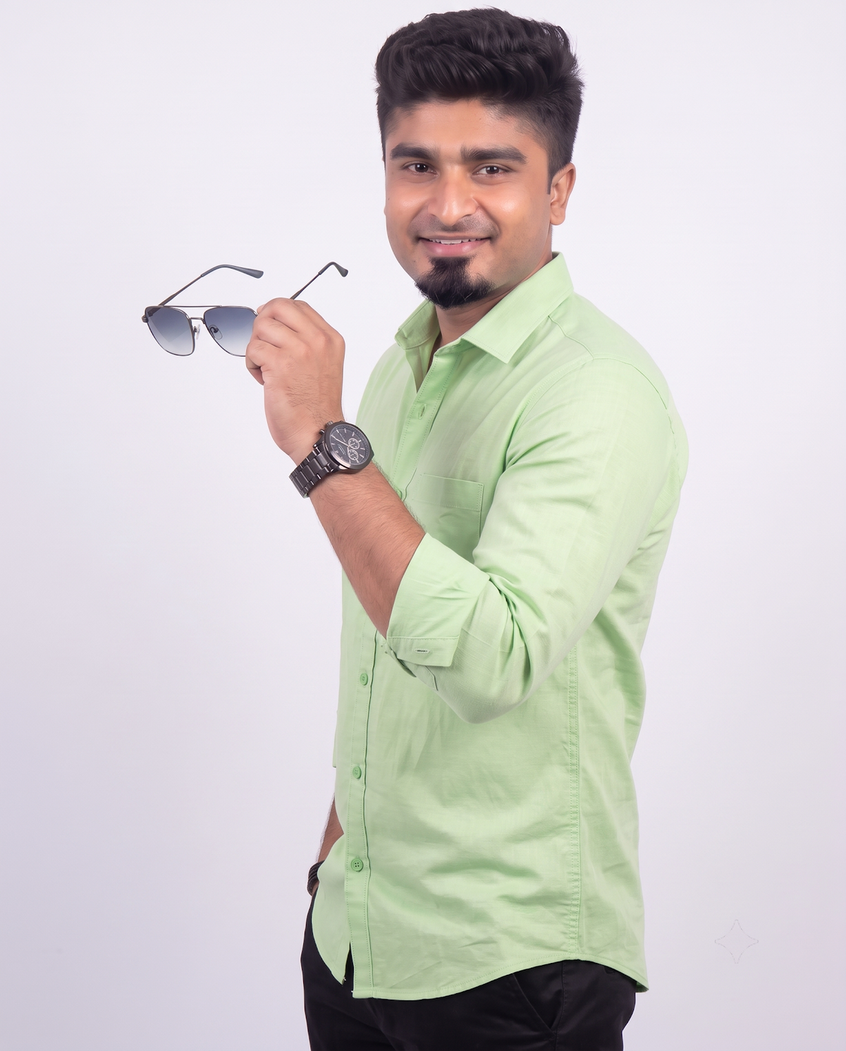 Celadon Mist Full Sleeve Shirt