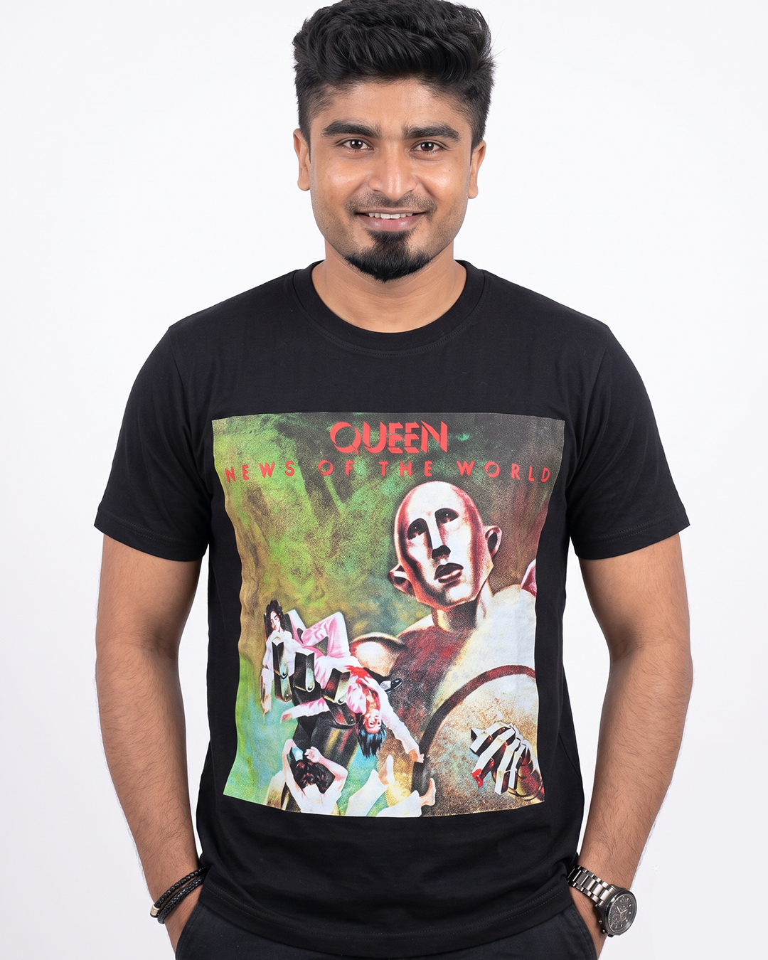 RHS59 Queen One Man Round Neck Half Sleeve